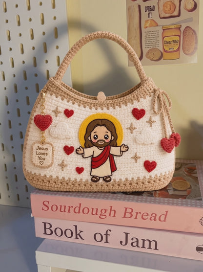 Kitty Crochet hand bag